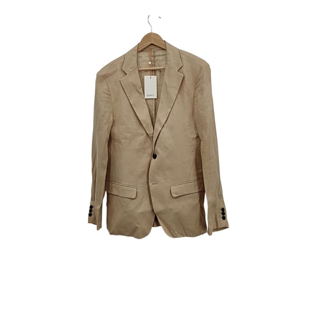 Quince Men 100% European Linen Blazer Clothing Tan OS